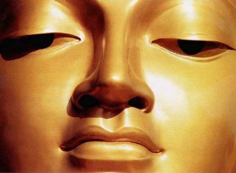 buddha face golden
